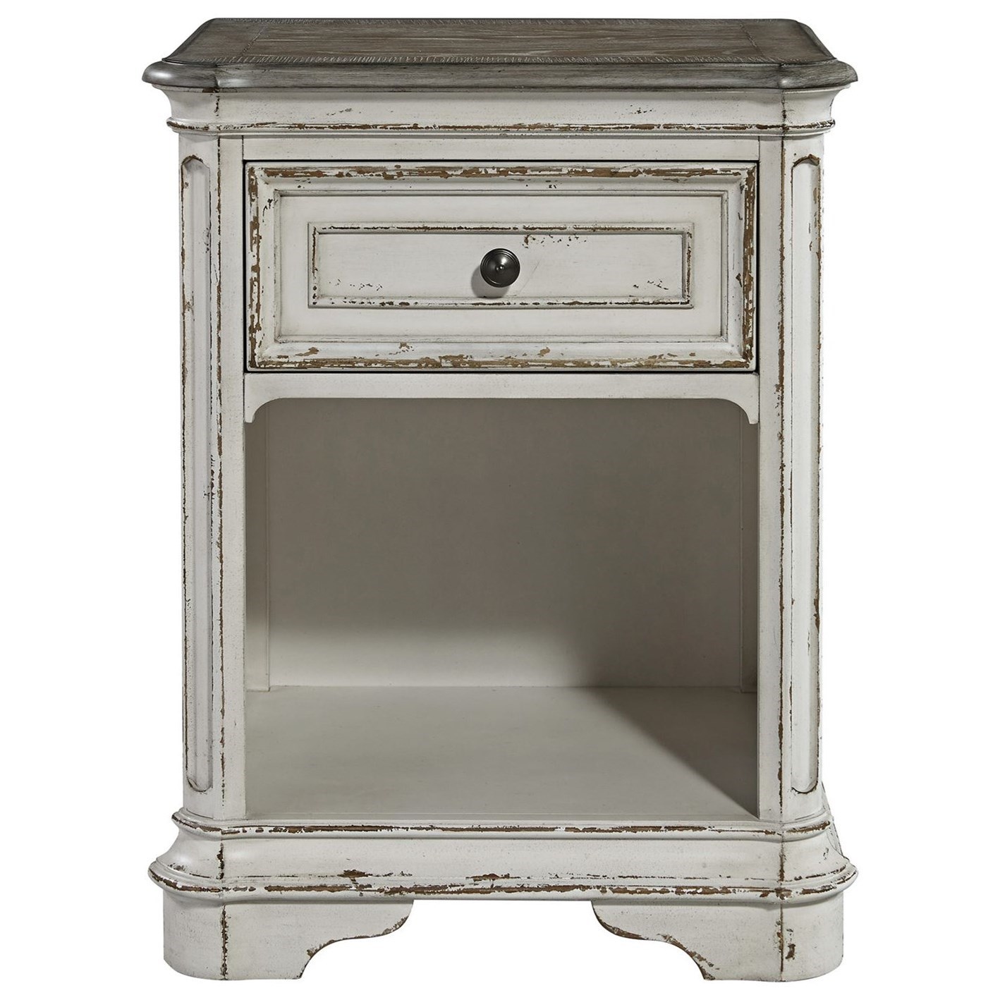 Liberty Furniture Magnolia Manor One Drawer Nightstand with Storage